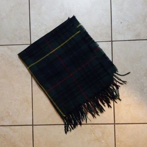 Green, Red, Yellow, Black Plaid Scarf